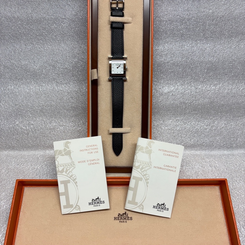 Hermes Heure H Black and Silver Women's Watch